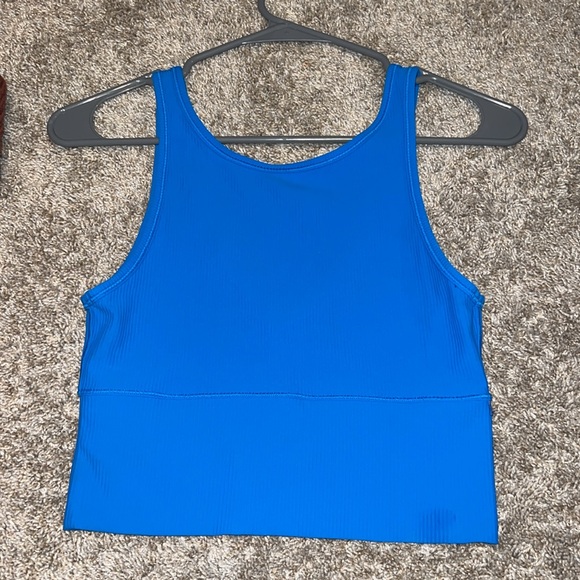 Lululemon Power Pivot Ribbed Tank Top Poolside Size 4 - Picture 7 of 10